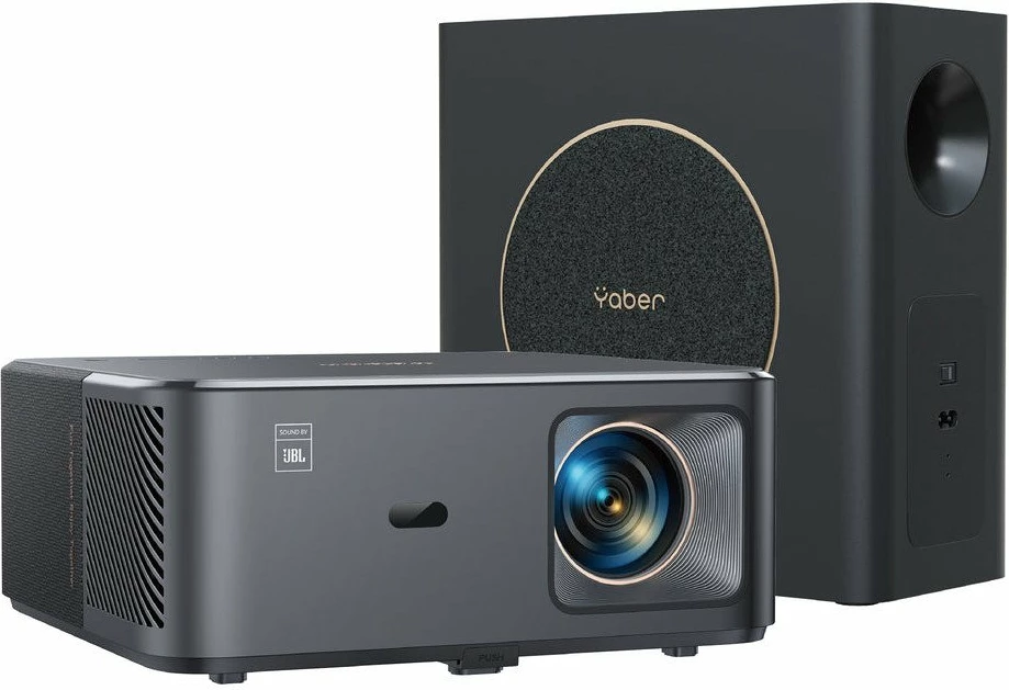 Projektor Yaber K2s Pro Full HD 1080p, Android TV, 800 ANSI lm, WiFi/Bluetooth, me subwoofer, i zi