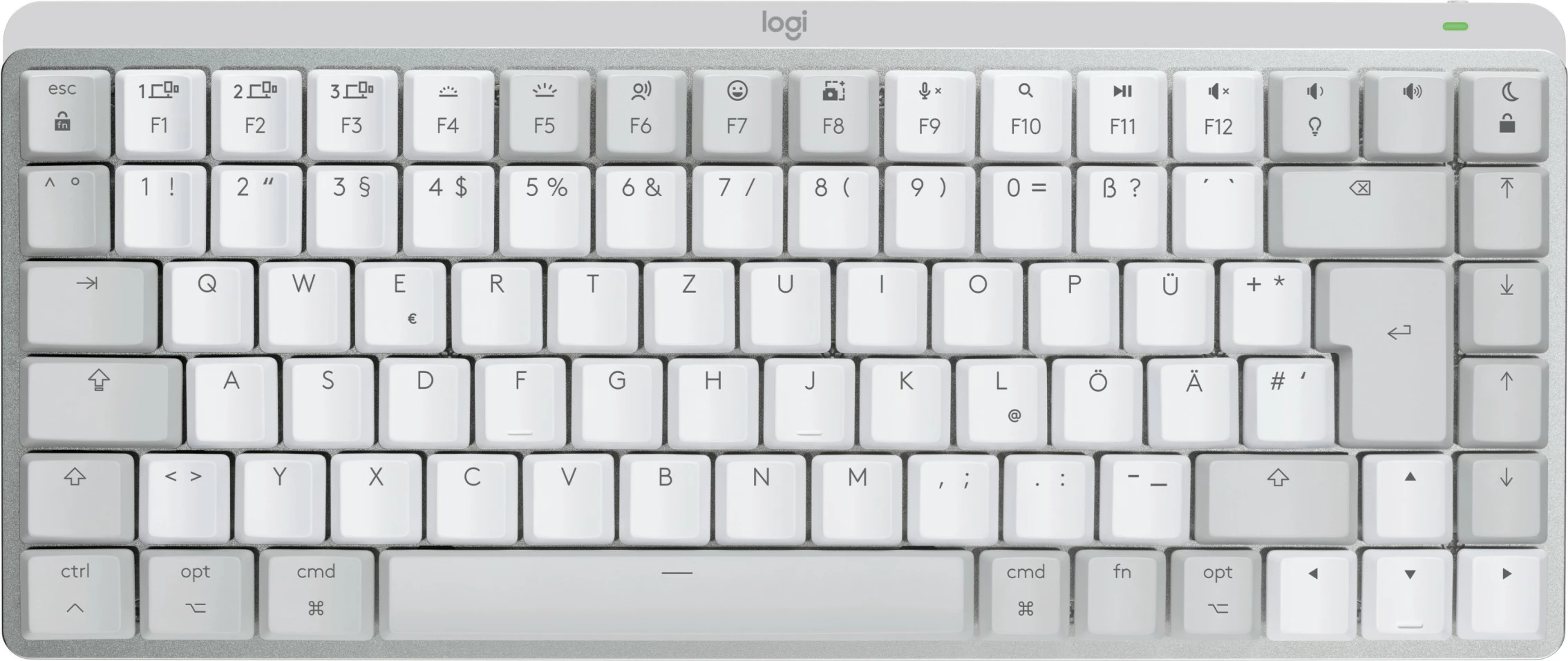 Tastierë mekanike Logitech MX Mechanical Mini për Mac, Wireless, E bardhë