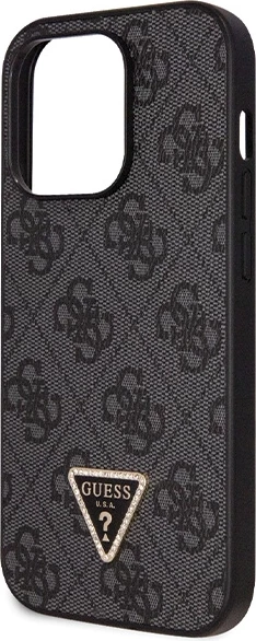 Mbështjellës Guess GUHCP14LP4TDSCPK për iPhone 14 Pro, Crossbody 4G Metal Logo, i zi me rrip