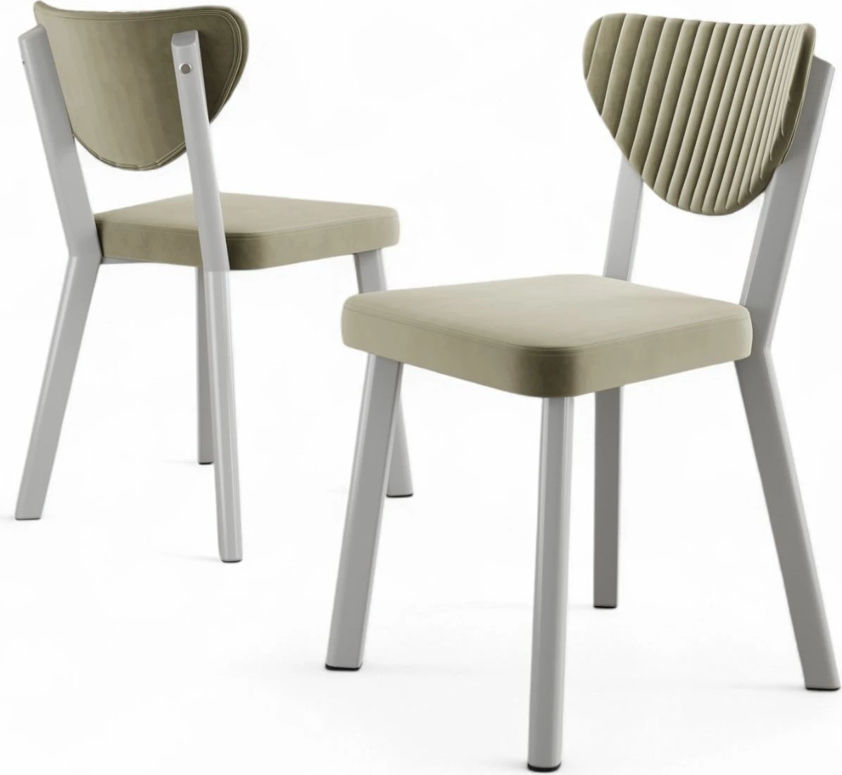 Set karrigesh (6 copë) Hanah Home, Arfe, krem dhe e bardhë