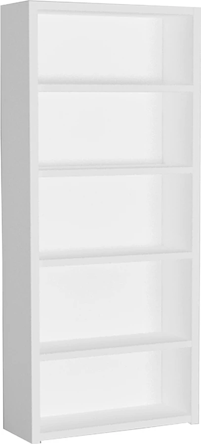 Raft librash LINES, 4 rafte, i bardhë, 79x29x180cm