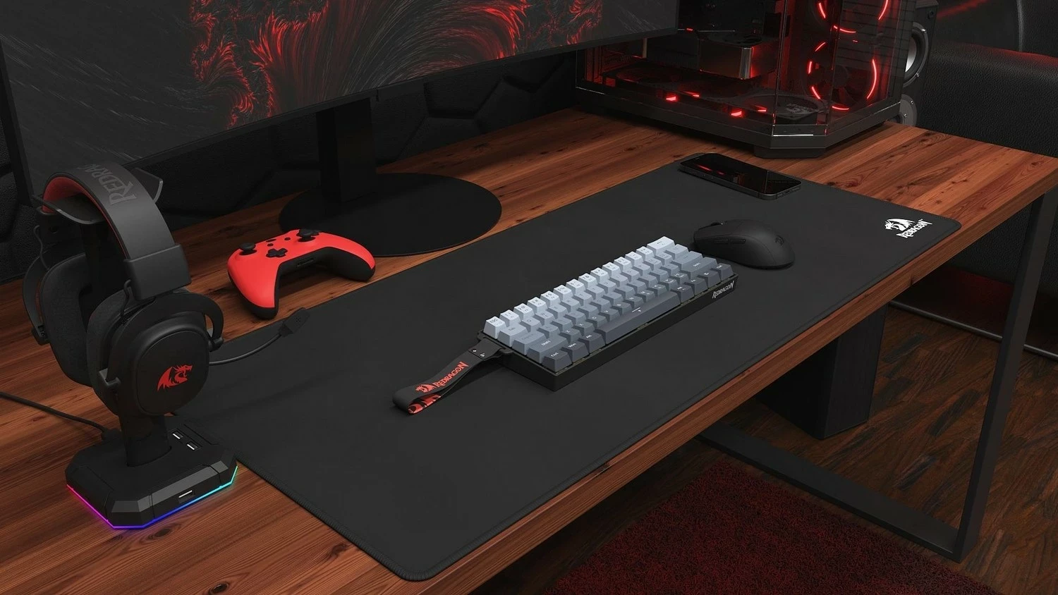 Maus gaming Redragon Agis M821-AIR, wireless/USB-C, 12800 DPI, i zi
