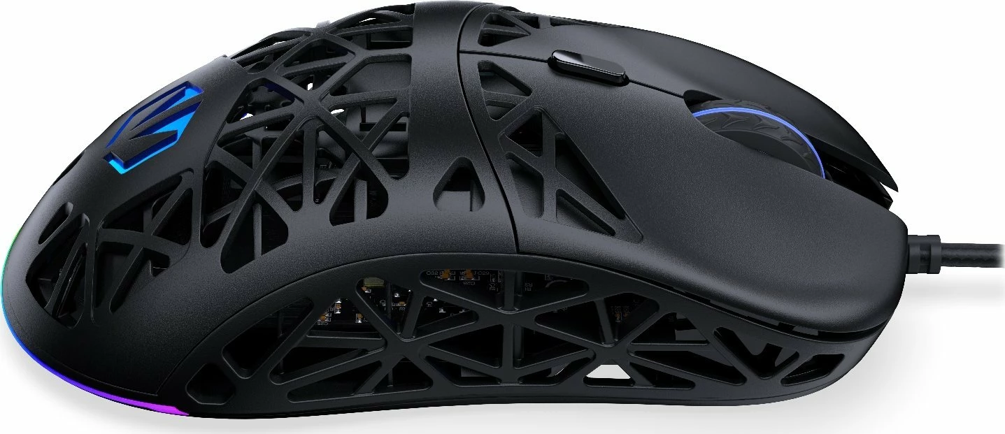 Maus Endorfy LIV EY6A020 12000 DPI USB me kabllo RGB 6 butona, e zezë
