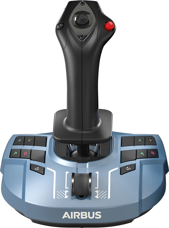 Joystick fluturimi Thrustmaster TCA Sidestick X Airbus Edition, për Xbox Series X|S dhe PC, 14 butona të programueshëm, hub “Ecosystem”, blu/zezë