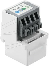 Modul keystone DeLOCK 90993, RJ-11 me bllok terminal 4-pin, AWG 26/22, i bardhë