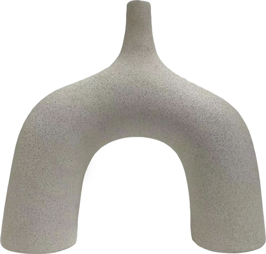 Dekor tavoline prej qeramike ISIL FH4600.01 ngjyrë e bardhë me kristalizim 27x9x23Hcm