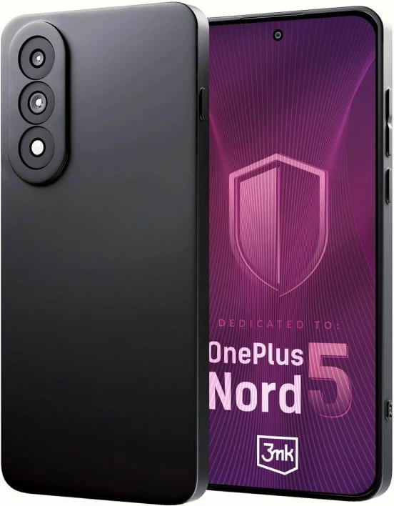 Kapak telefoni 3mk për OnePlus Nord 5, i zi mat