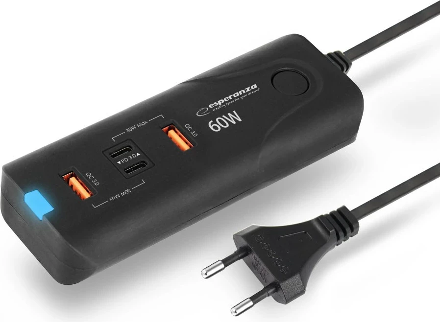 Karikues kryesor Esperanza EZC109, 60W, i zi