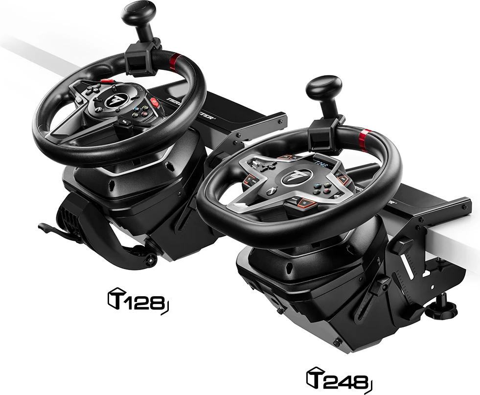 Kit montimi timoni Thrustmaster SimTask Steering Kit me dorezë rrotulluese + clamp, i zi
