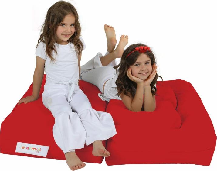 Puf për fëmijë, dy vende, ngjyrë e kuqe, Atelier del Sofa
