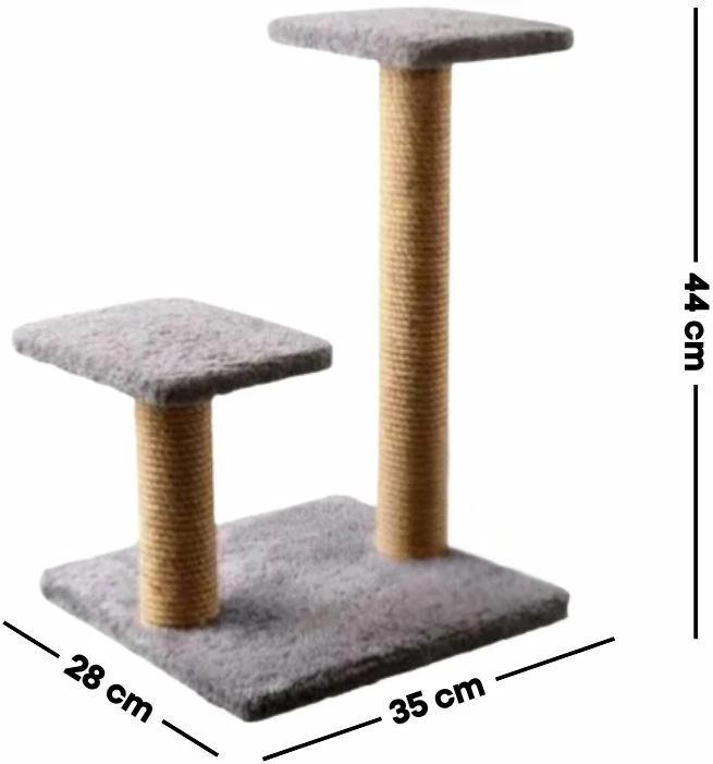 Dërrasë gërvishtëse për mace, ngjyrë gri, Paws & Whiskers, Luzi