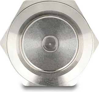 Switch DeLOCK 20982, buton i ndriçueshëm, IP65, 230V 3A, inox, argjendtë
