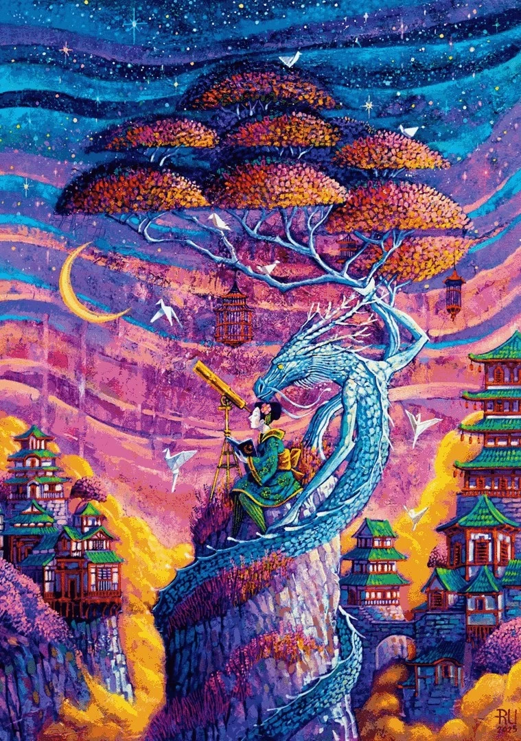 Puzzle Cenega Publishing Imagination - Roch Urbaniak: Sakura & Ryu, 1000 copë