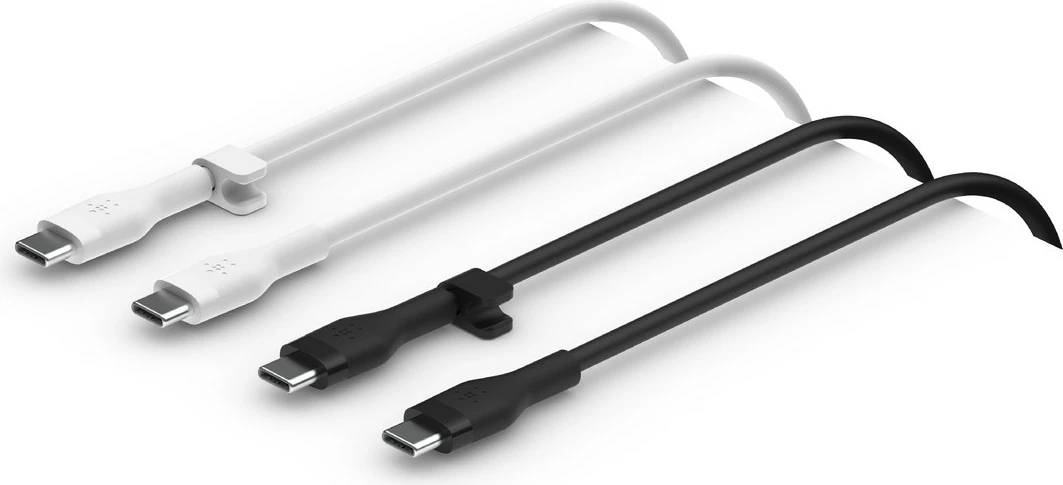 Kabllo USB-C Belkin CAB009BT1MBW2PK, 1m, e zezë dhe e bardhë