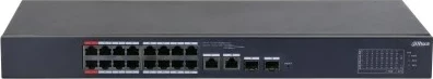 Switch i menaxhueshëm DAHUA CS4218-16ET-135, 16 porta Gigabit Ethernet, PoE, Metal, i zi