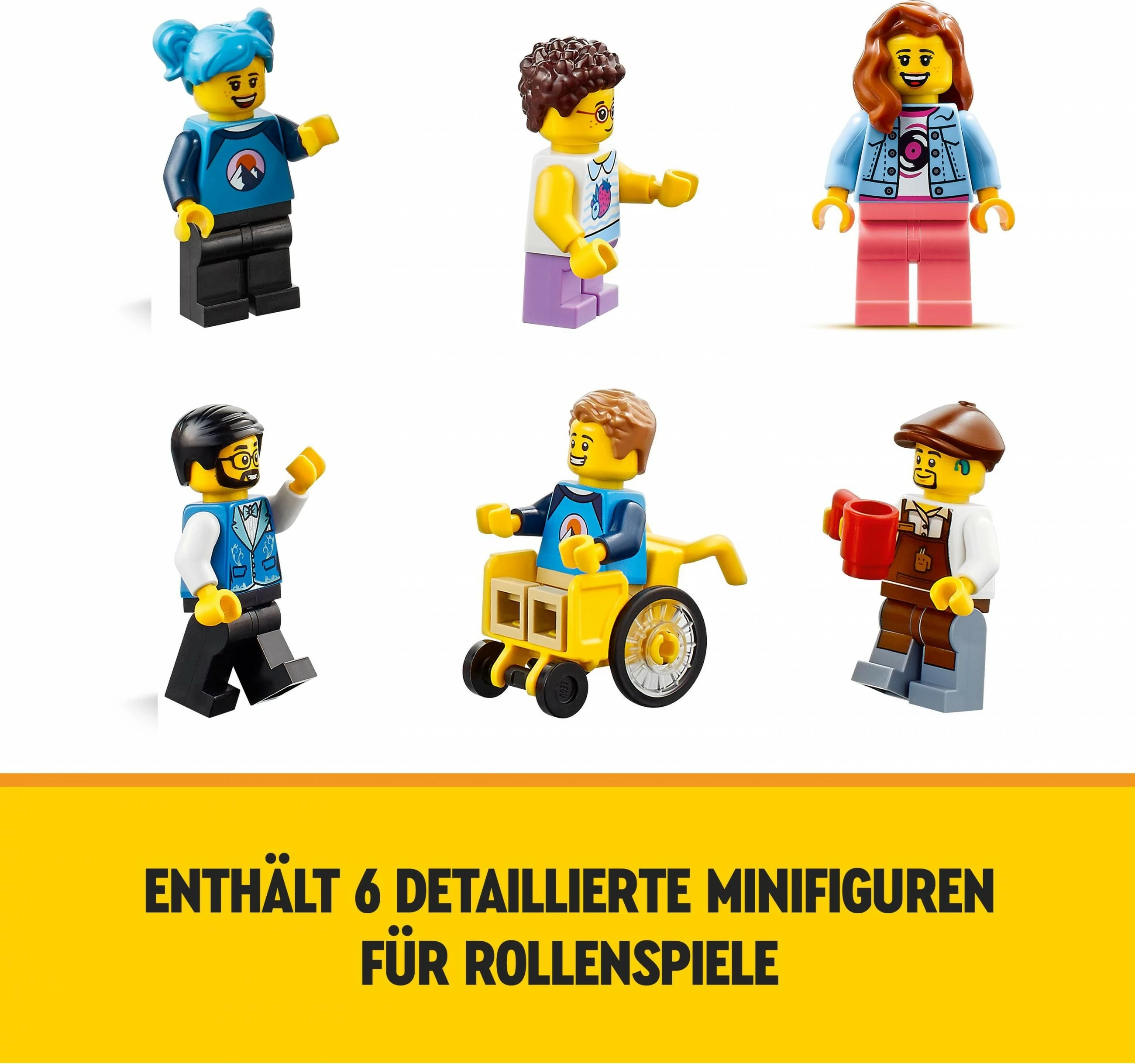 Set ndërtimi LEGO Creator 3in1 Main Street, 1459 pjesë, shumëngjyrësh