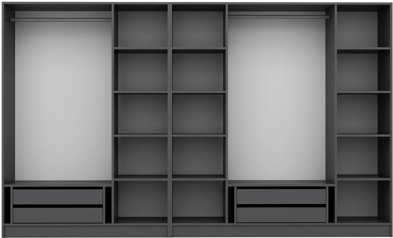 Dollap Skye Decor, anthracit, Kale Plus - 7779