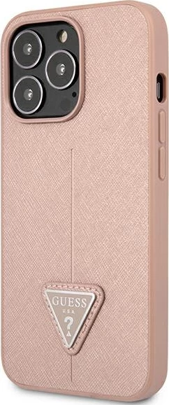 Mbështjellës Guess GUHCP13LPSATLP për iPhone 13/13 Pro 6.1", rozë