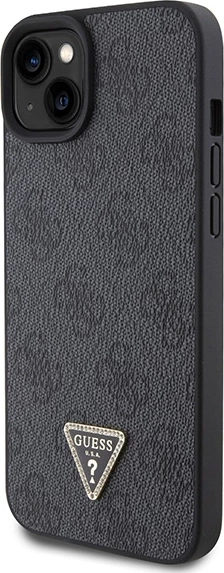 Mbështjellës Guess GUHCP15MP4TDSCPK për iPhone 15 Plus 6.7", Crossbody 4G Metal Logo, i zi