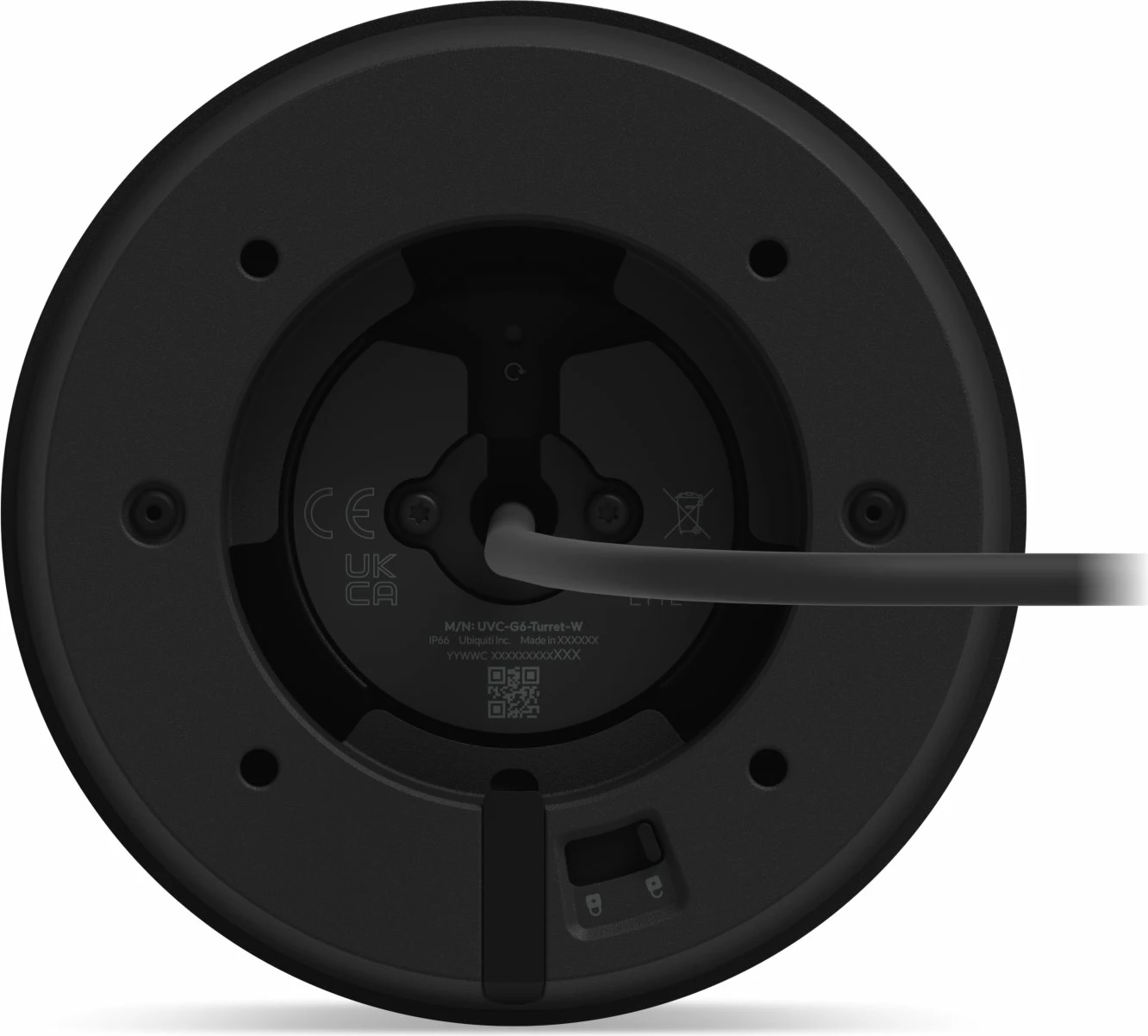 Kamerë IP Ubiquiti UniFi Protect G6 Turret UVC-G6-Turret-B 4K 8MP PoE IR 30 m IP66, e zezë