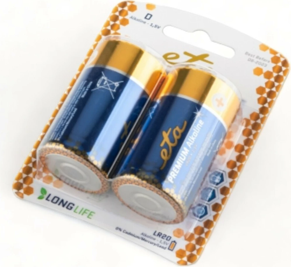 Bateri Eta Premium Alkaline D