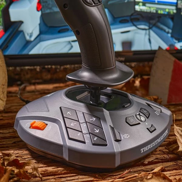 Joystick simulimi Thrustmaster SimTask FarmStick për Xbox/PC, 3 akse, 33 butona të programueshëm, levë throttle, gri/zi