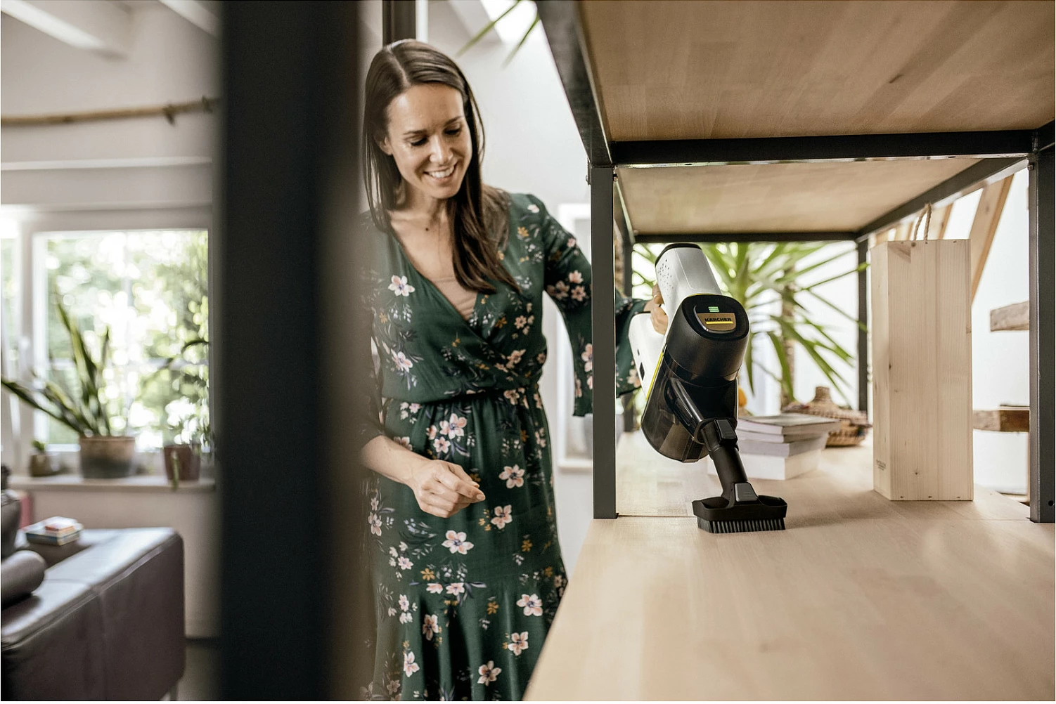 Fshesë me bateri Kärcher VC 6 Cordless ourFamily, 2-në-1, HEPA, pa qese, 60 min, e zezë/verdhë