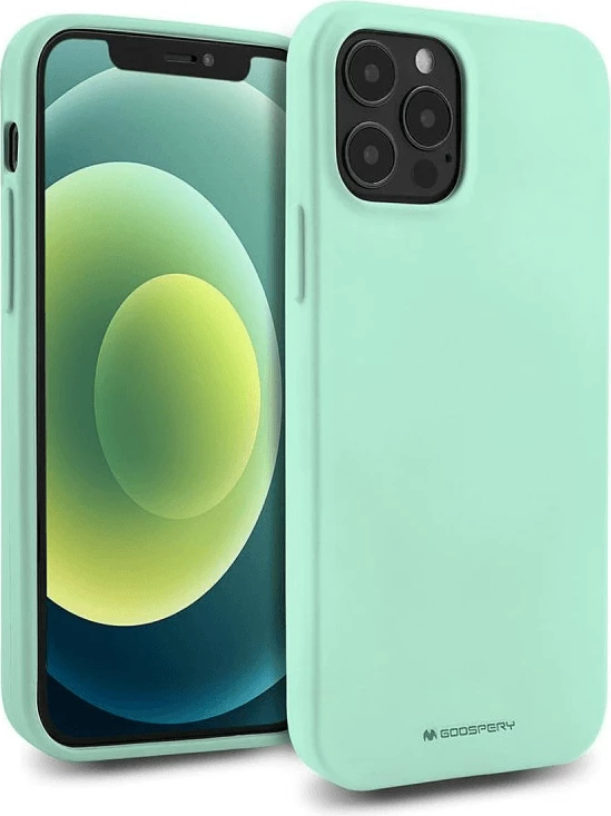 Mbështjellës Goospery 18174 Soft Feeling silikon për iPhone 14 Pro Max, mint