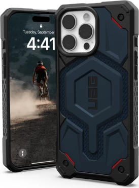 Mbështjellës UAG Monarch Pro me MagSafe për iPhone 16 Pro Max, Kaltër