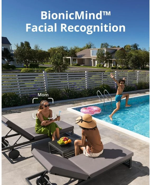 Sistem kamera sigurie ANKER eufy Security eufyCam 3 4K Wi‑Fi solar, 3 kamera + stacion bazë HomeBase, bardh/zi