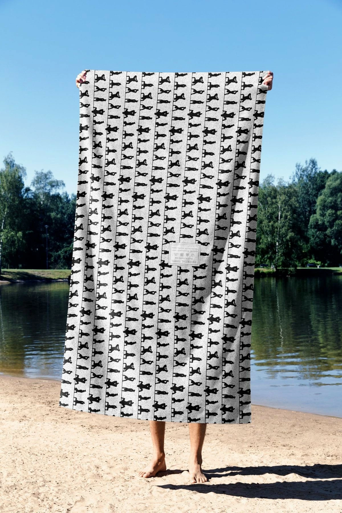 Peshqir plazhi Mijolnir, Keep Moving Faster, 70x130cm, shumëngjyrësh