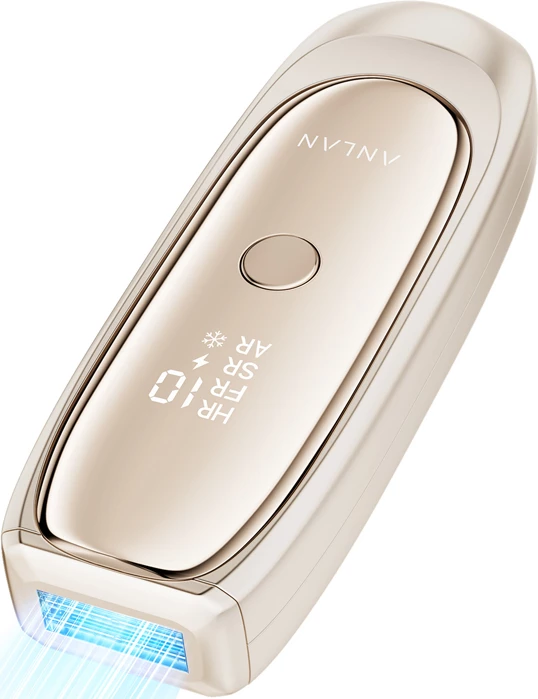 Depilator IPL, ANLAN, 02-ATMY52-0RE, 10 nivele fuqie, flash 0.18s, fushë 3.72 cm², me syze dhe kasë