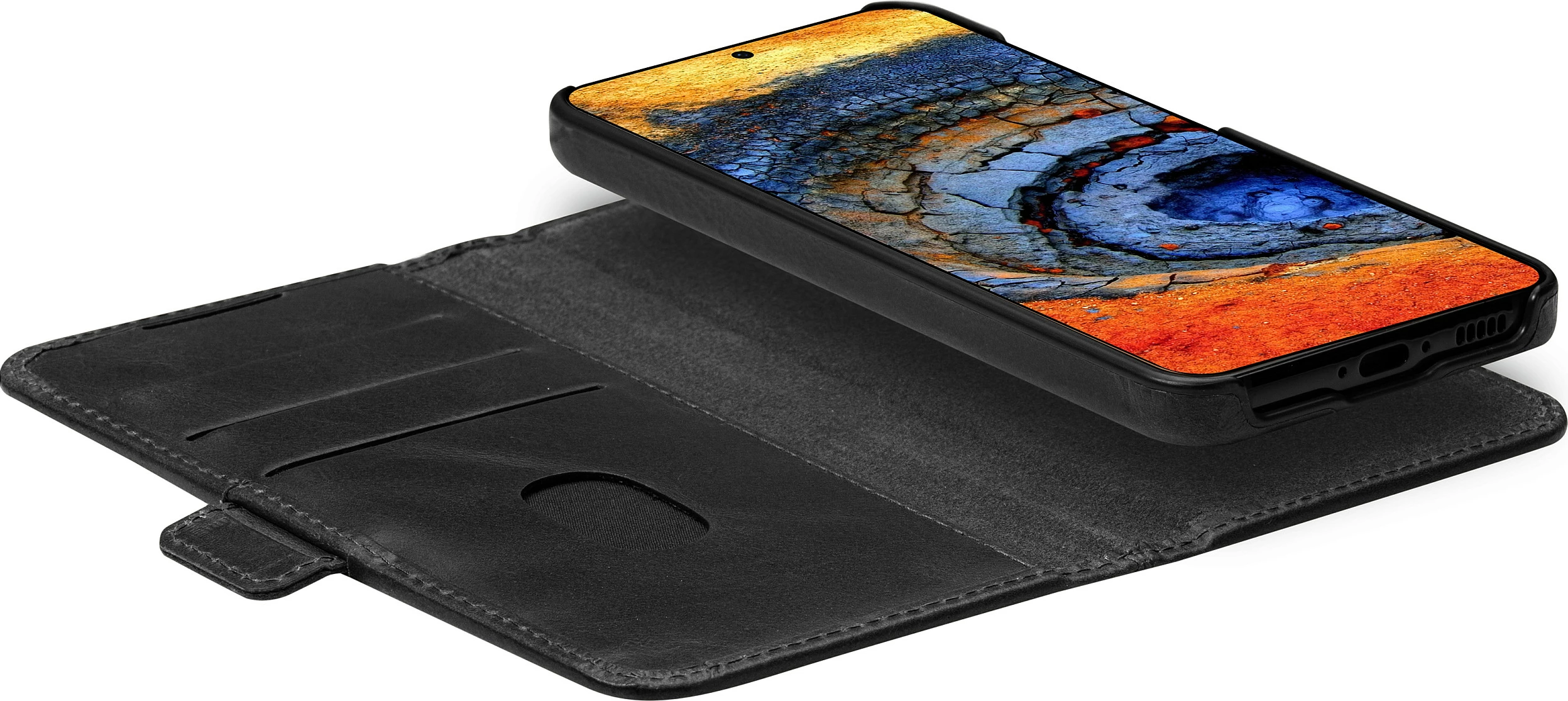 Mbështjellës dbramante1928 LYNGE për Galaxy S25, i zi