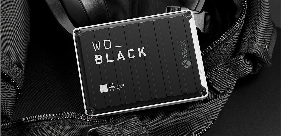 Hard disk i jashtëm Western Digital WD BLACK P10 Game Drive 2TB, USB 3.2, për Xbox, zi/bardhë