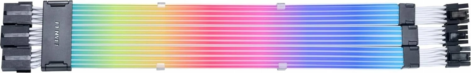 Kablë zgjatimi energjie ARGB për GPU Lian Li Strimer Wireless PW12-1W, 3x 8-Pin, 340 mm, 174 LED