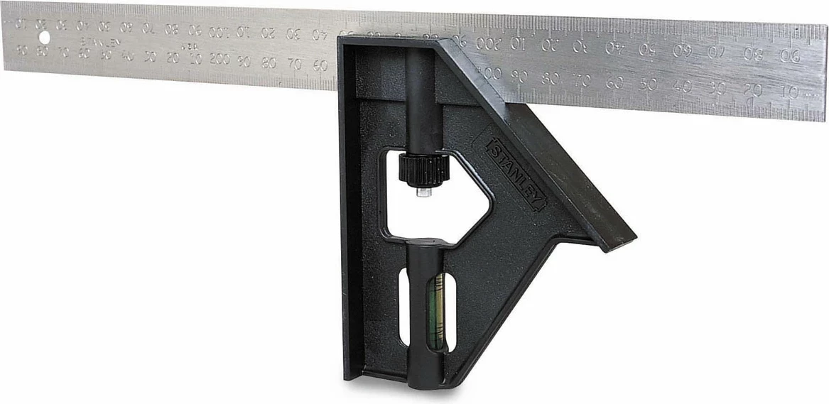 Këndore shumëfunksionale Stanley 2-46-222 300 mm e zezë/argjendi