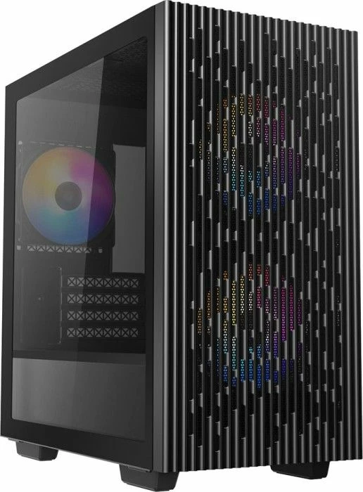 Kasë Deepcool MATREXX 40 3FS ARGB (DP-MATX-MATREXX40-3F) Micro-ATX Mini Tower, 3 ventilatorë 120 mm, xham i temperuar, e zezë