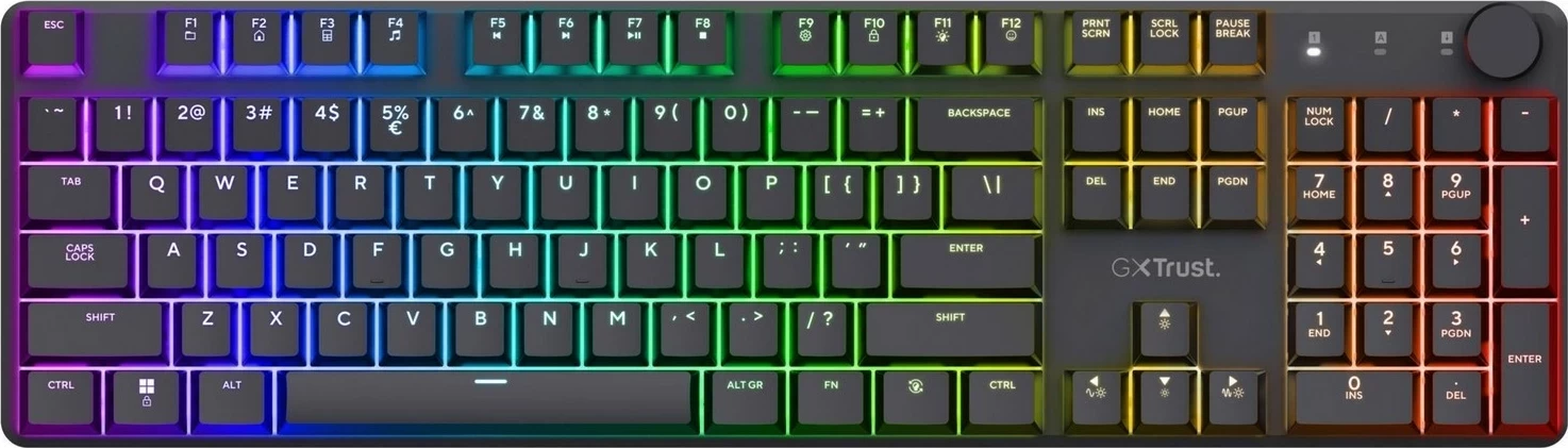 Tastierë Trust GXT 868 Torix, RGB, mekanike, e zezë