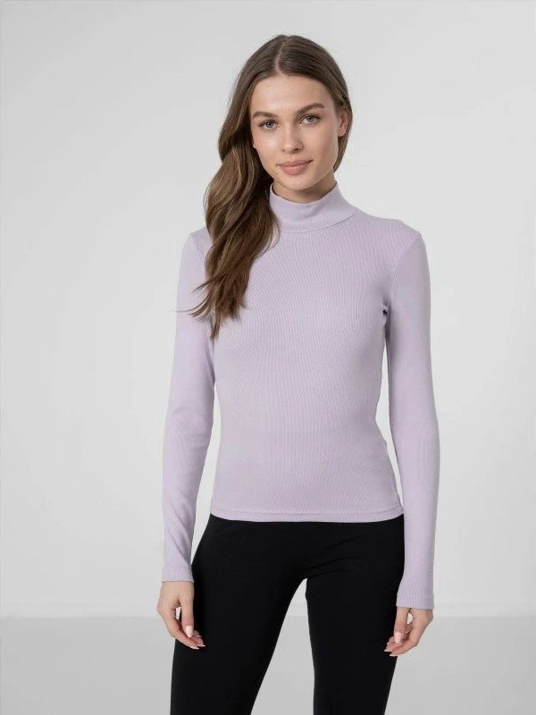 Maicë me mëngë të gjata për femra 4F, me vija