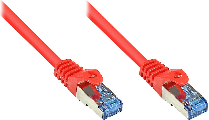 Kabllo rrjeti GoodConnections Cat6a 15m, 10Gbps, S/FTP, RJ-45, e kuqe
