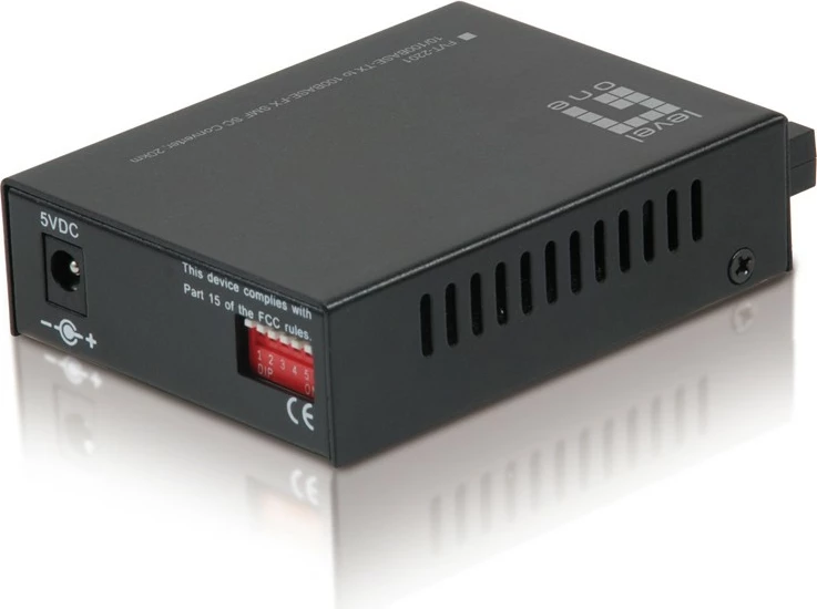 Konvertues rrjeti LevelOne RJ45 në SC, Fast Ethernet, Single-Mode Fiber, 20km