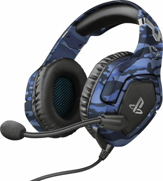 Kufje gaming Trust GXT 488 Forze-B, 3.5mm, me mikrofon, për PS4, blu