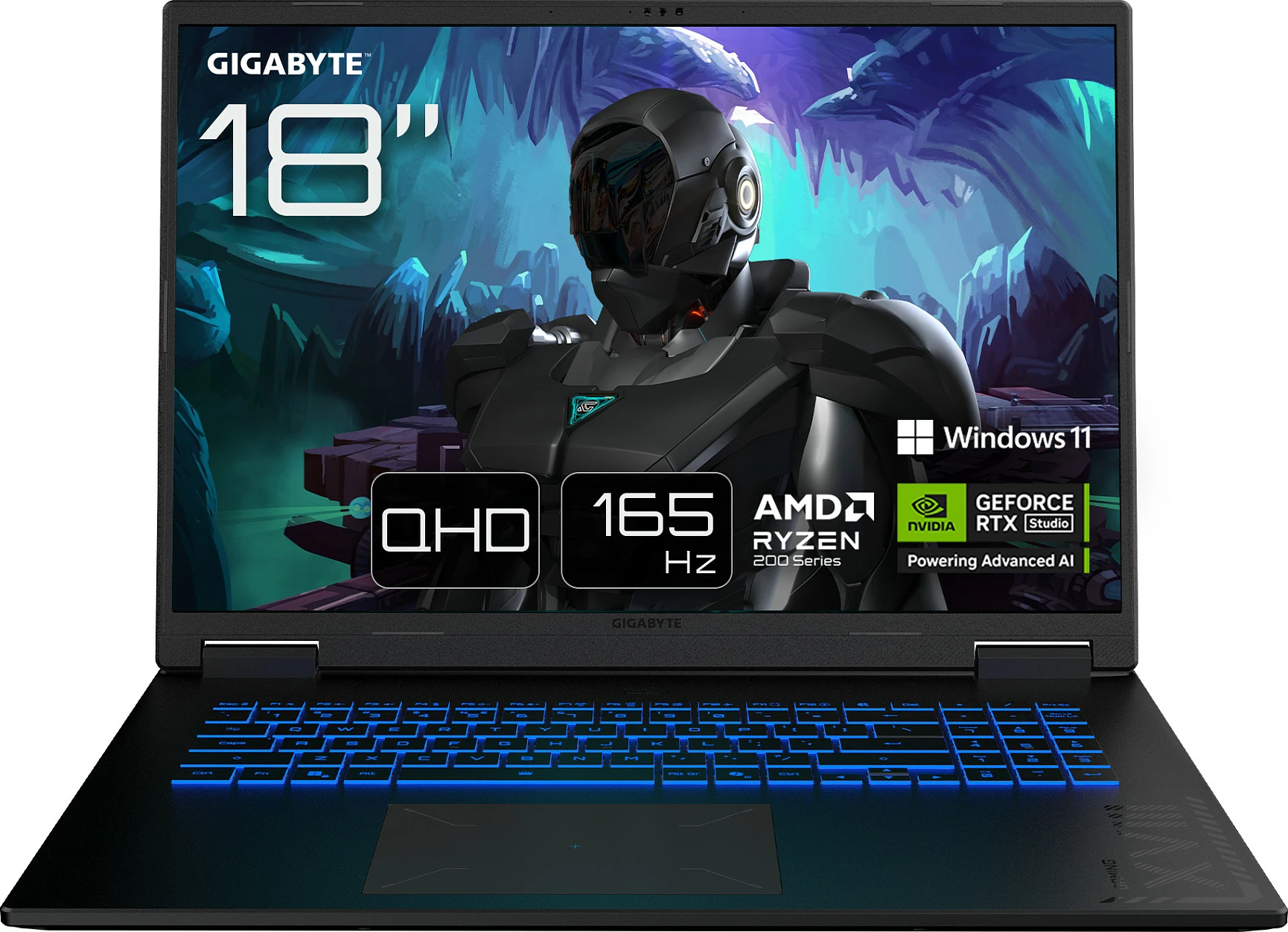 Laptop gaming Gigabyte Gaming A18 3VHK3DEC64SH, Ryzen 7, 32GB RAM Memorje, 1TB SSD NVMe, 18" 2560x1600 165Hz, GeForce RTX 5060 8GB