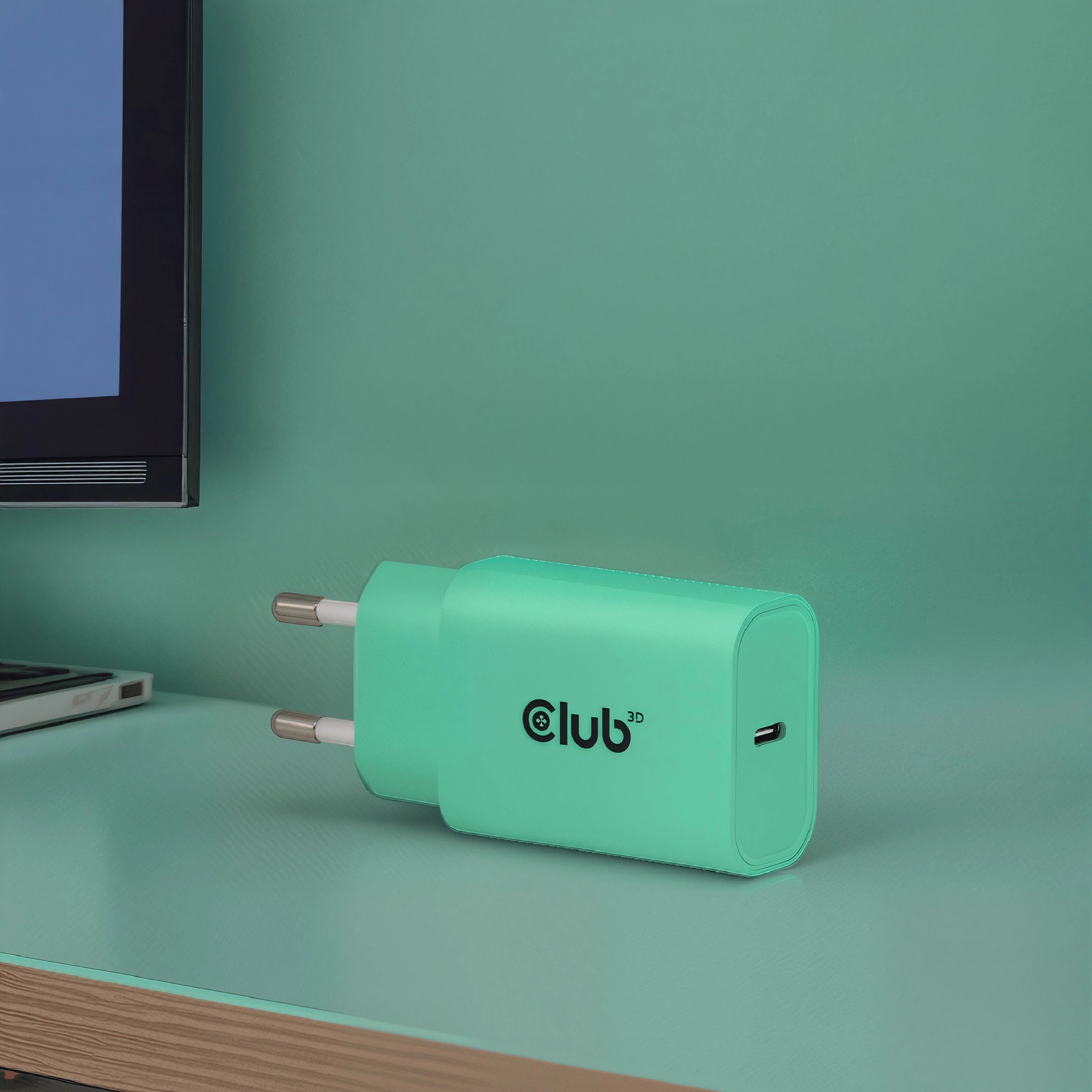 Karikues USB-C Club3D CAC-3024 30W 2 copë gjelbër