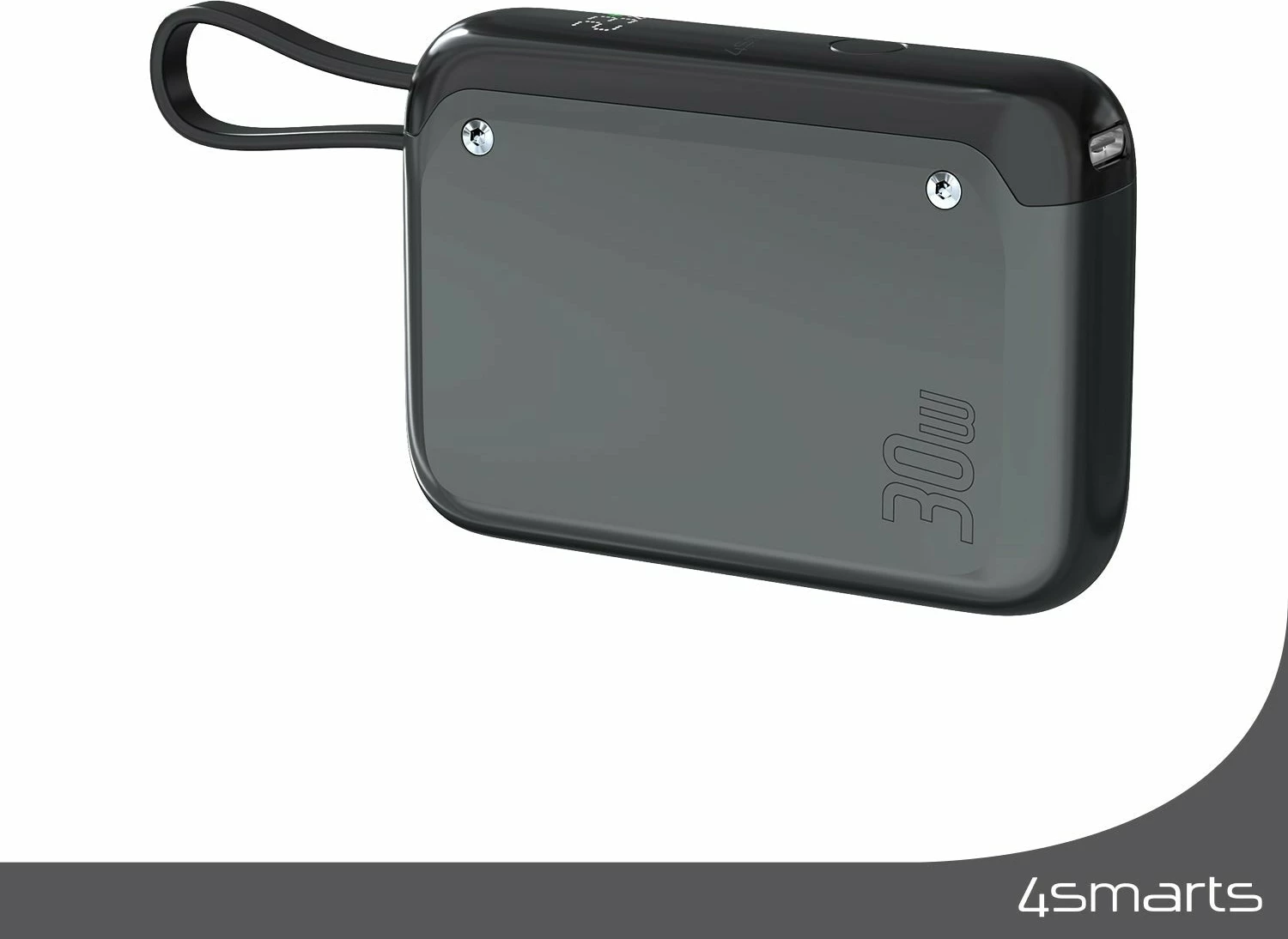 Powerbank 4smarts 540699, 10000 mAh, 30 W, gri