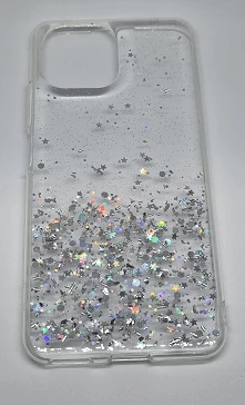 Mbështjellës ONASI Sparkle Glitter silikon për Samsung Galaxy S25 Ultra 5G, transparent