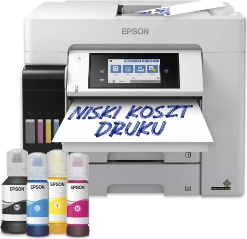 Printer multifunksional Epson EcoTank L6580, A4, Wi‑Fi/Ethernet, duplex, ADF, i bardhë