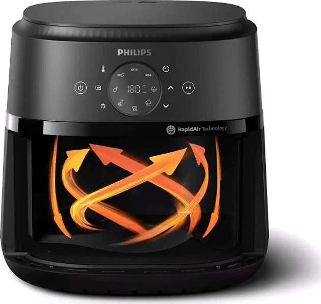Fritezë pa vaj Philips NA231/00 6.2L 1700W 13 funksione, e zezë
