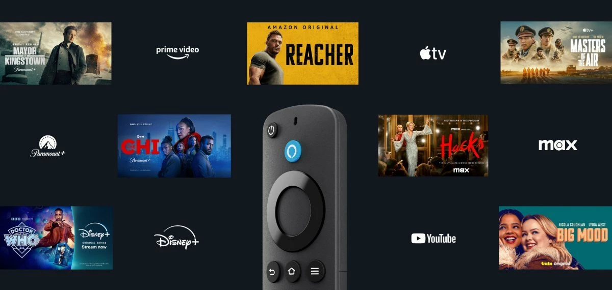 Stick streaming Amazon Fire TV Stick 4K 3rd Gen (2024) 8GB, Wi‑Fi 6, i zi, set me telekomandë Alexa