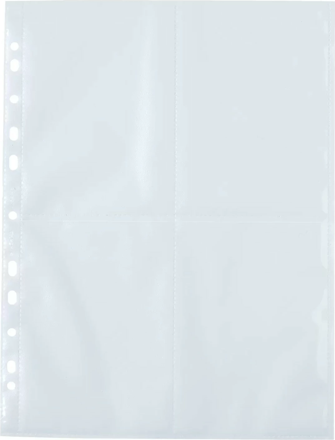 Fletë xhepa për kartolina HERMA, 10 copë, polipropilen, transparent, 235x312mm